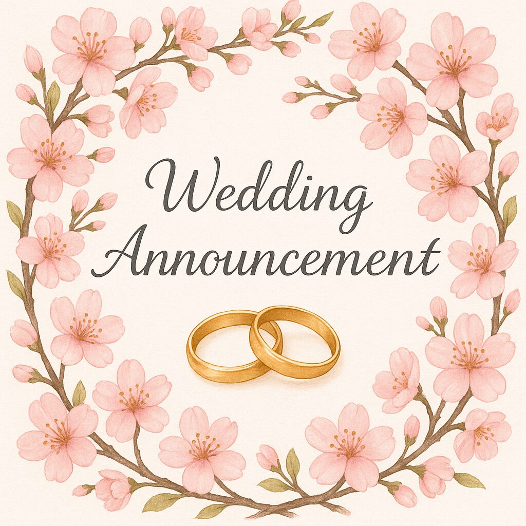 永島聖羅さんと市川知宏さんの結婚発表を祝福するイメージ
